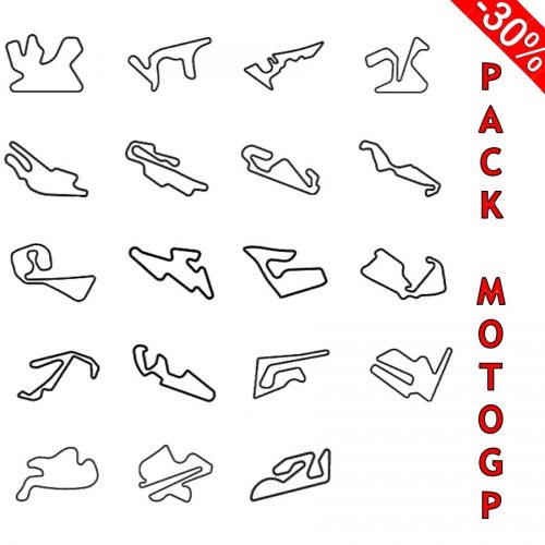 pack motogp trazados de madera