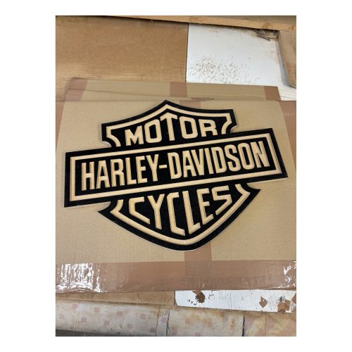 Logo Harley-Davidson en madera