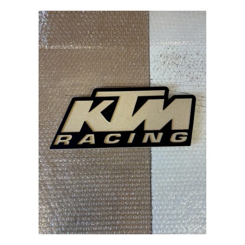 Logo KTM Racing en madera