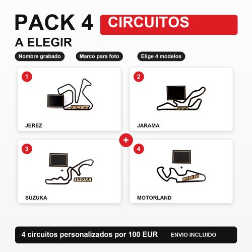 Elige tus 4 circuitos